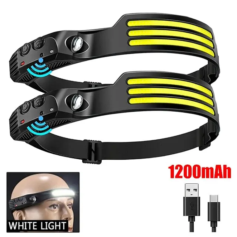 UltraBeam 230°: O Headlamp COB com Sensor de Movimento e Carregamento USB-C 7