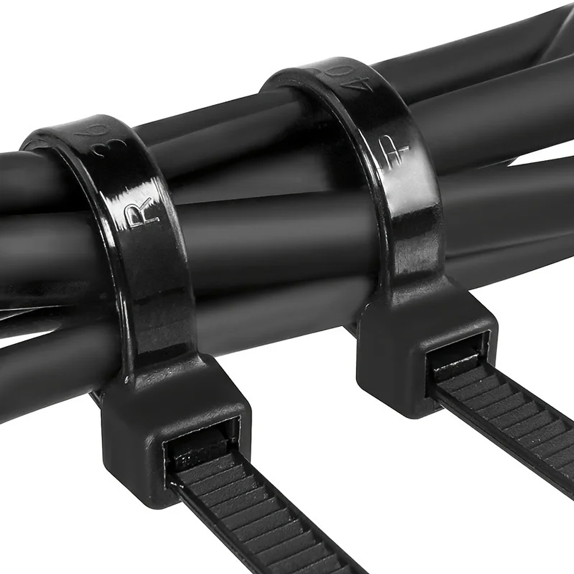 Abraçadeiras de Nylon Pretas 100 unidades | Alta Resistência UV e Autotravantes 3