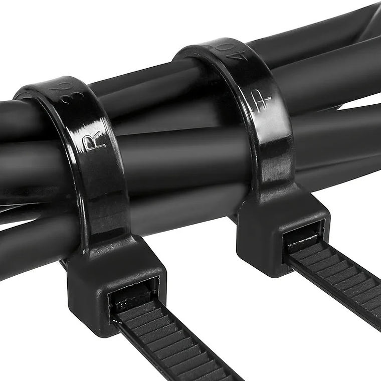 Abraçadeiras de Nylon Pretas 100 unidades | Alta Resistência UV e Autotravantes 3