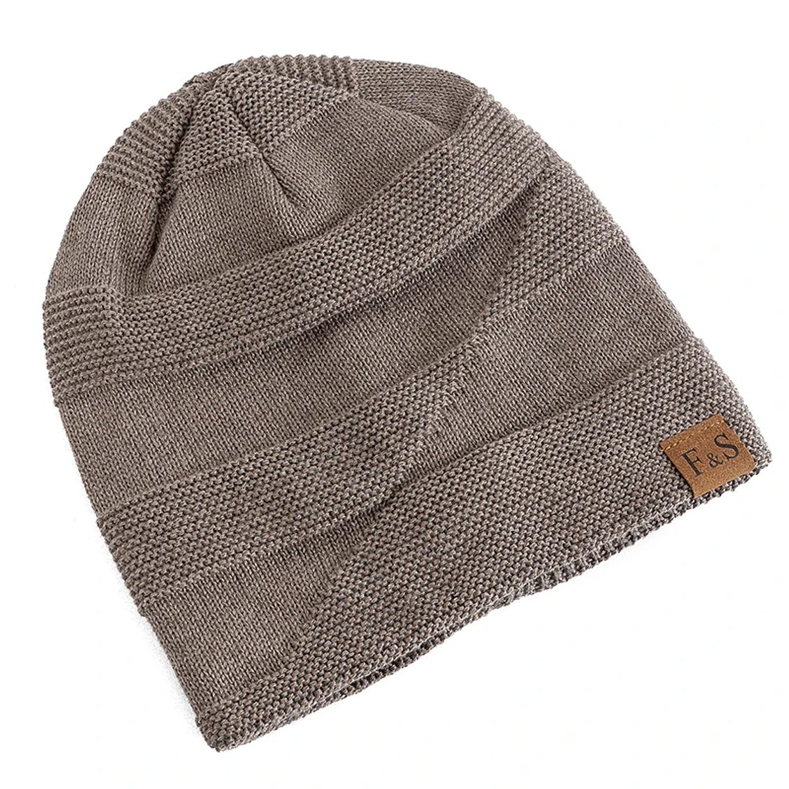 UP POSITIVE Unisex Winter Hat | Leather Lining and Warm Knit 3
