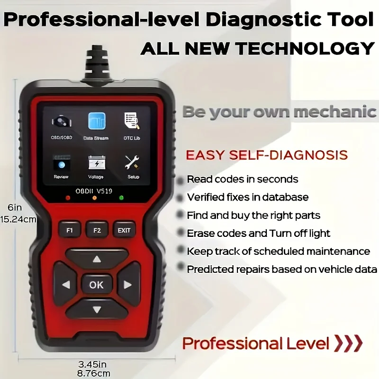 Advanced OBD2 Diagnostic Tool | Professional Engine Code Reader and Reset 6
