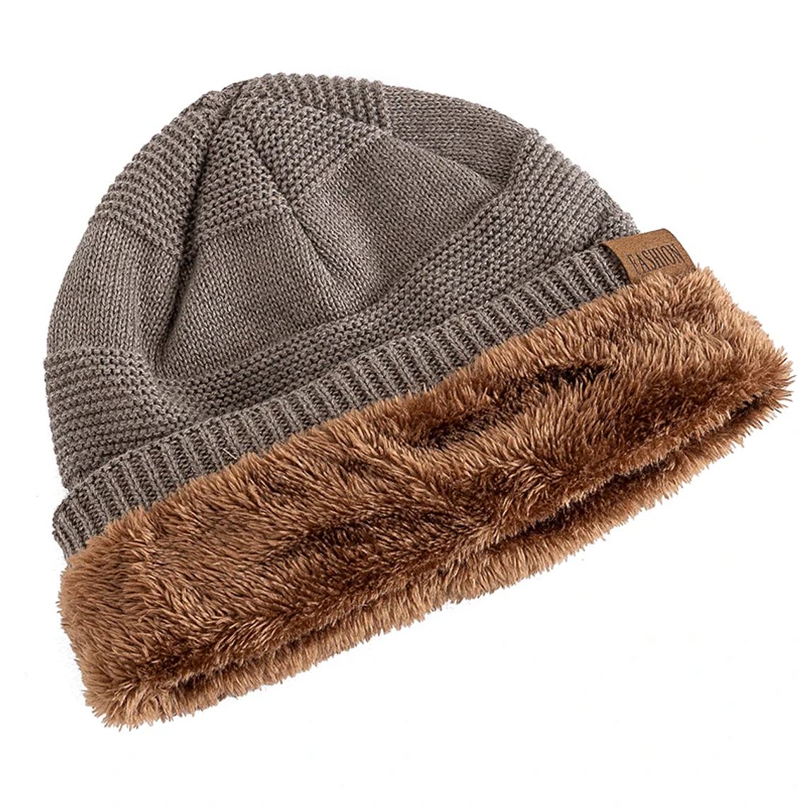 UP POSITIVE Unisex Winter Hat | Leather Lining and Warm Knit 4