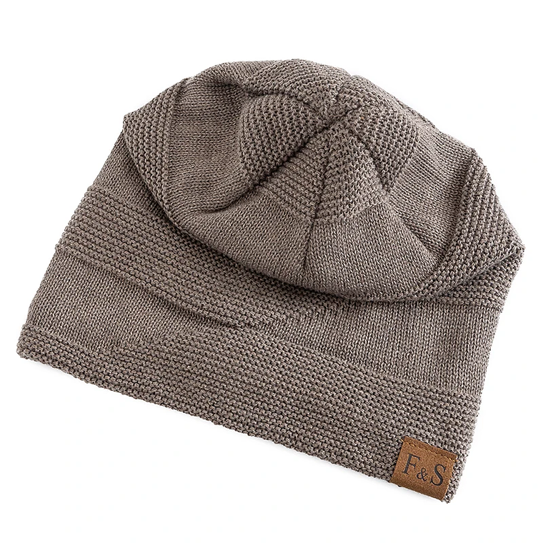 UP POSITIVE Unisex Winter Hat | Leather Lining and Warm Knit 5