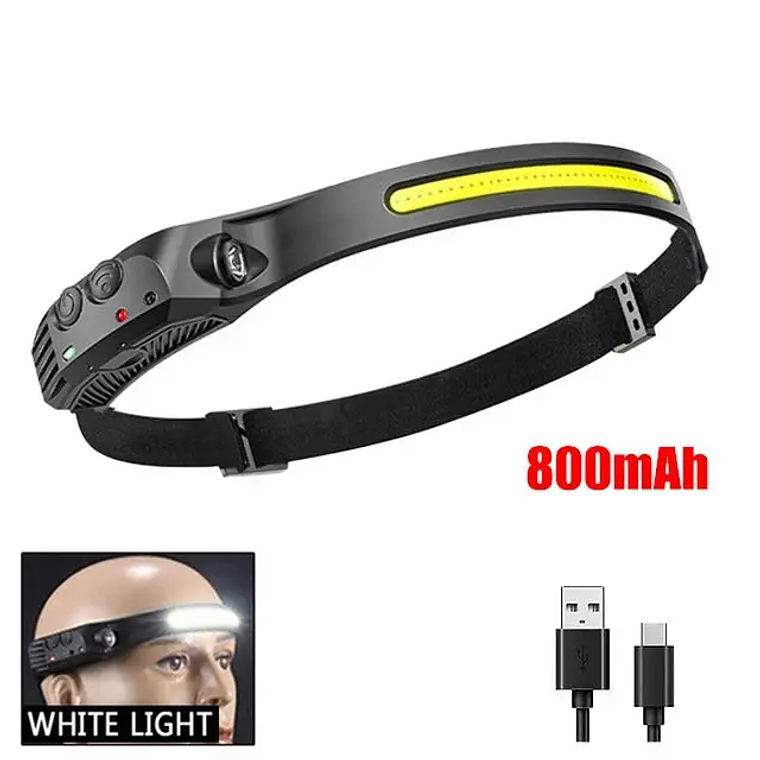 UltraBeam 230°: O Headlamp COB com Sensor de Movimento e Carregamento USB-C 11