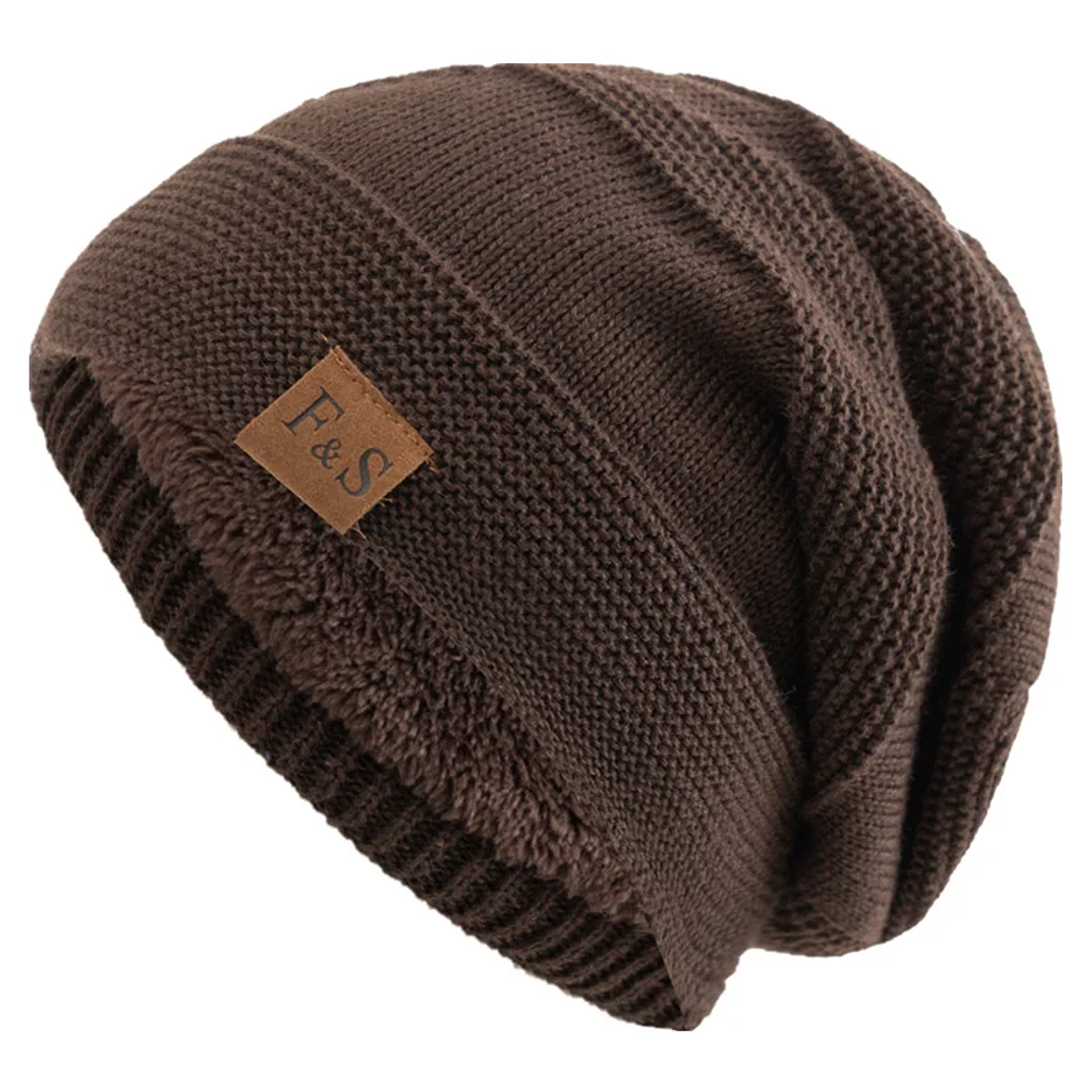 UP POSITIVE Unisex Winter Hat | Leather Lining and Warm Knit 8