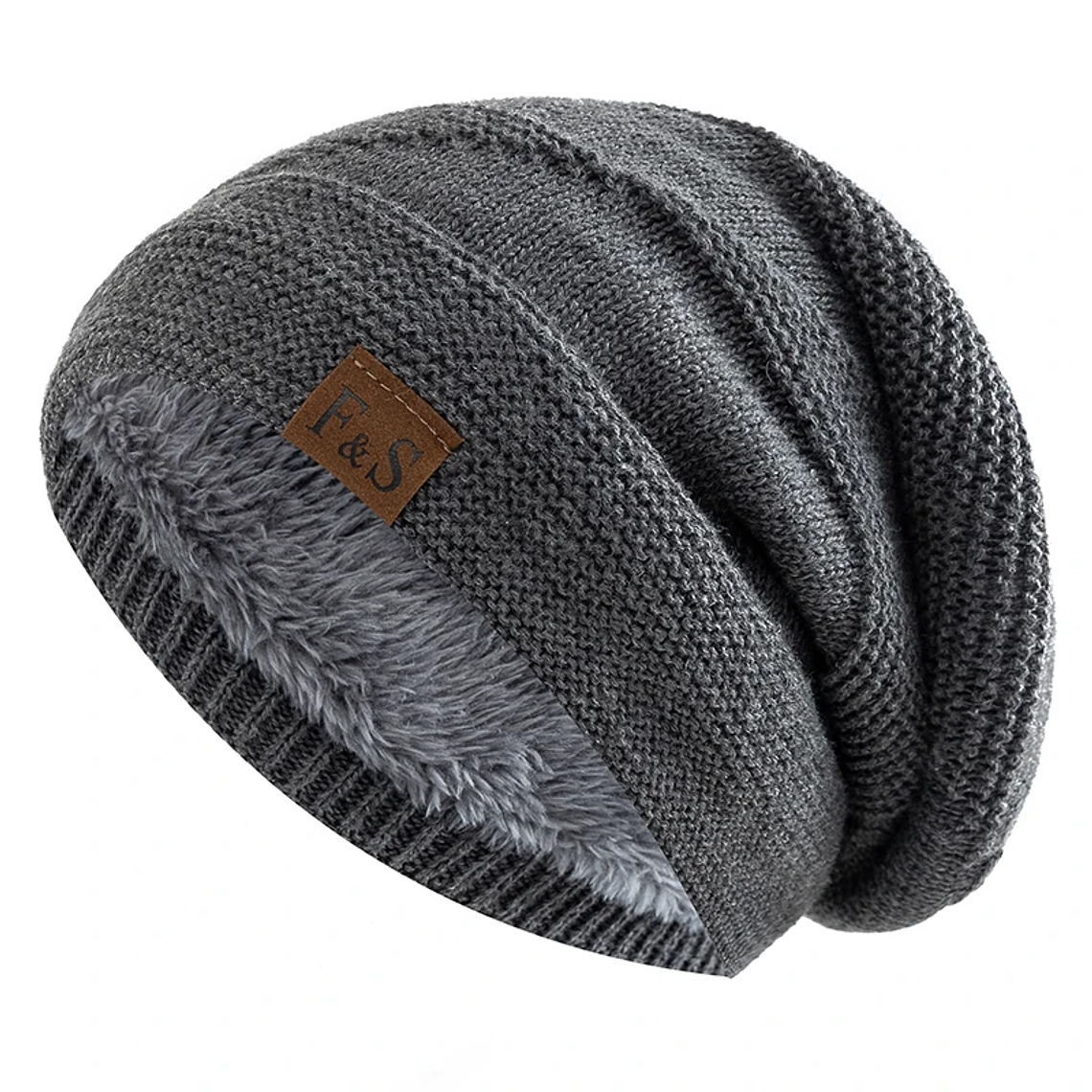 UP POSITIVE Unisex Winter Hat | Leather Lining and Warm Knit 9