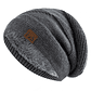 UP POSITIVE Unisex Winter Hat | Leather Lining and Warm Knit - thumbnail 9