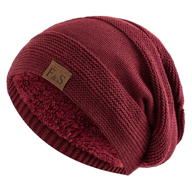 UP POSITIVE Unisex Winter Hat | Leather Lining and Warm Knit 10
