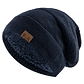 UP POSITIVE Unisex Winter Hat | Leather Lining and Warm Knit - thumbnail 13
