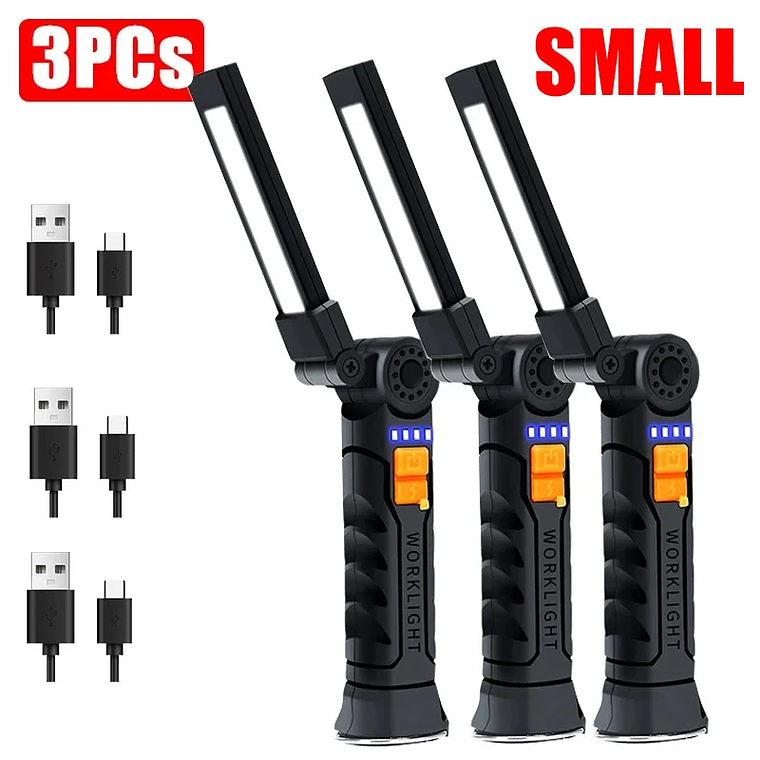 KDULIT FlexLight Pro: A Lanterna de Trabalho COB 360° com Base Magnética e Gancho 13