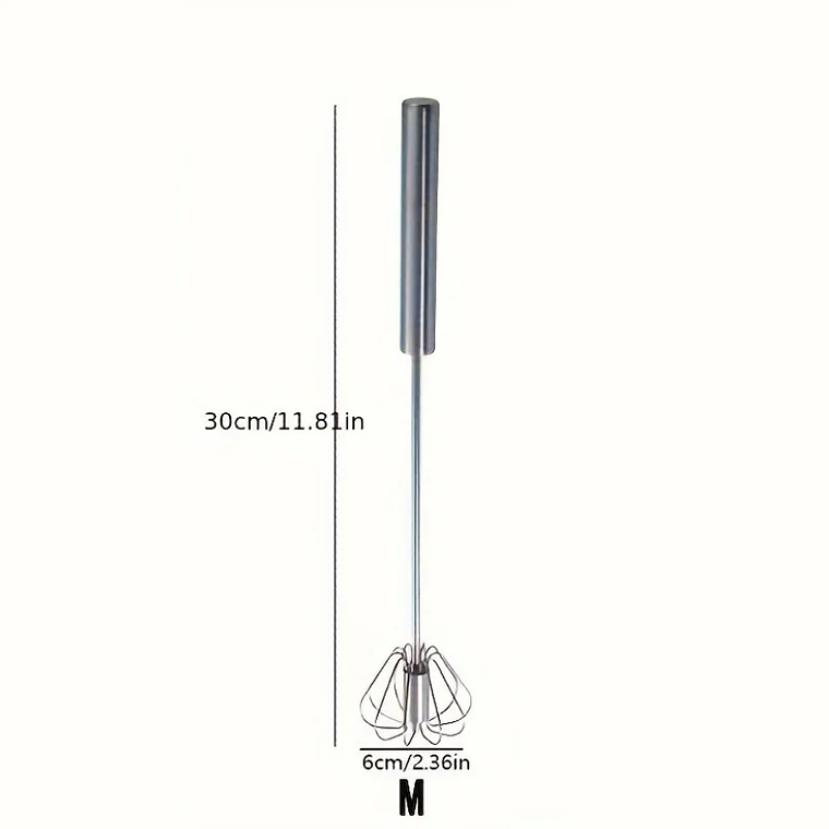 StainlessWhip Pro: O Batedor de Ovos Semiautomático em Aço Inoxidável para a Cozinha Moderna 8
