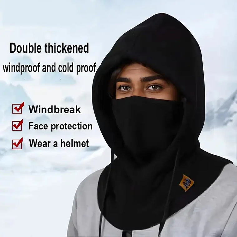 3-in-1 Unisex Hat with Mask | Polar Fleece Windbreaker for Cycling and Skiing 2