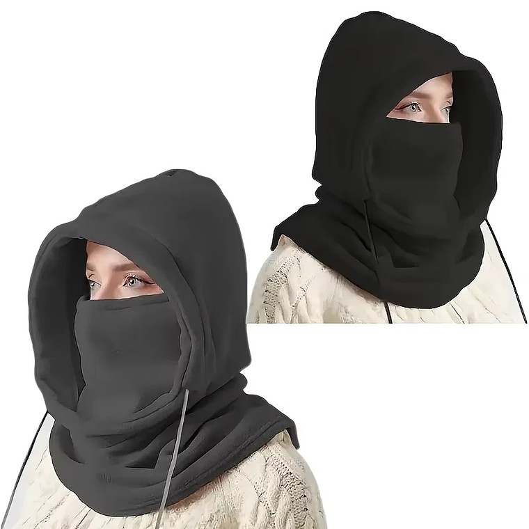 Balaclava de Inverno Unissex | Corta-Vento Malha com Cordão para Mota 1