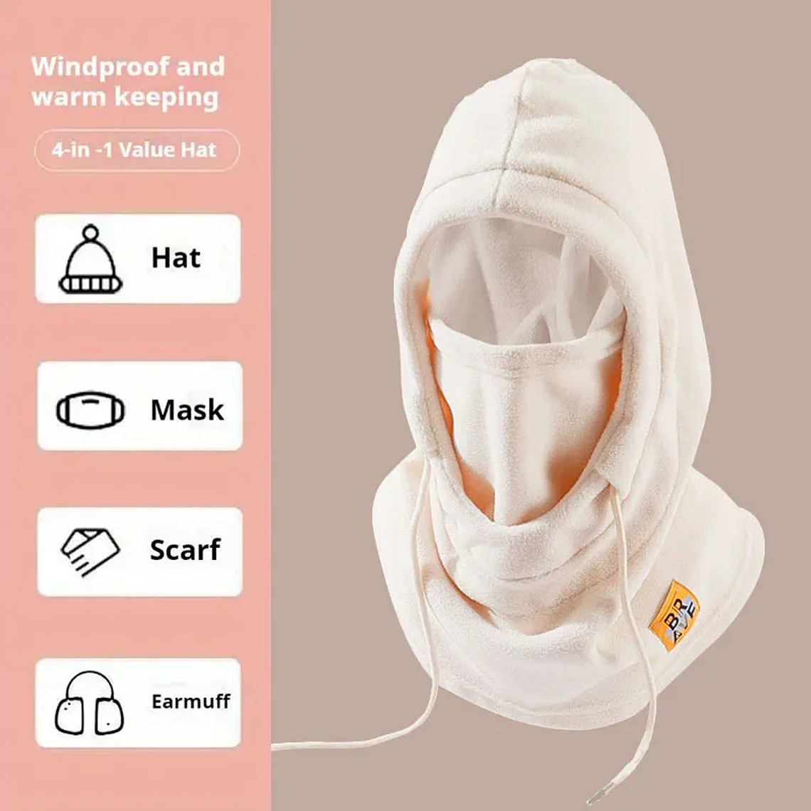 3-in-1 Unisex Hat with Mask | Polar Fleece Windbreaker for Cycling and Skiing 8