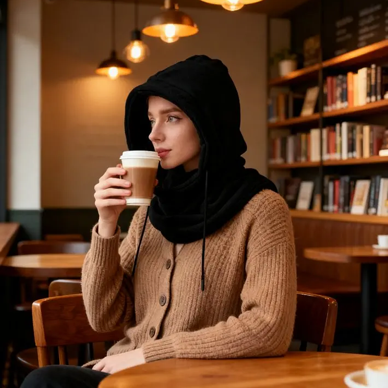 Balaclava de Inverno Unissex | Corta-Vento Malha com Cordão para Mota 4