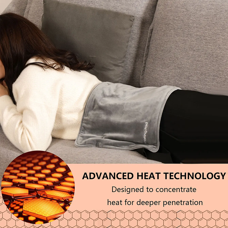 Almofada Térmica USB 5V | Para Cólicas e Dores nas Costas 50x30cm 3