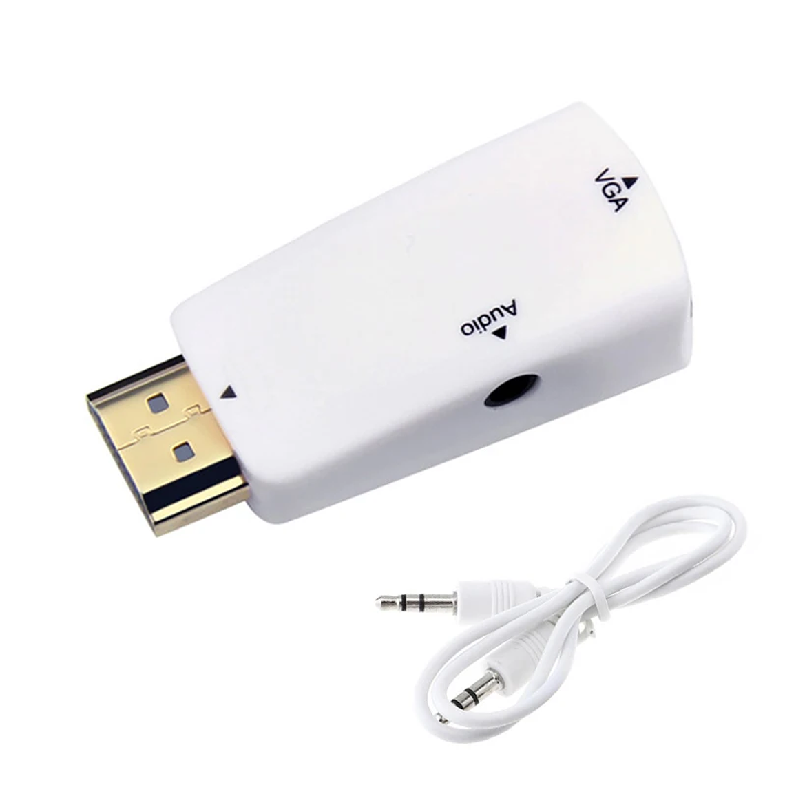 Conversor HDMI para VGA | Áudio 3.5mm HD 1080P 8