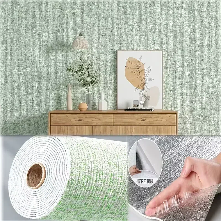 3D PVC Foam Wallpaper | 2mm Embossed Adhesive, Moisture-Proof 9