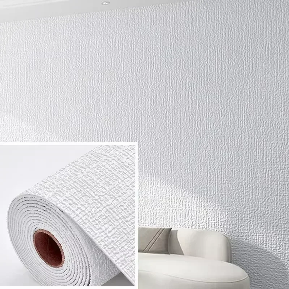 3D PVC Foam Wallpaper | 2mm Embossed Adhesive, Moisture-Proof 10