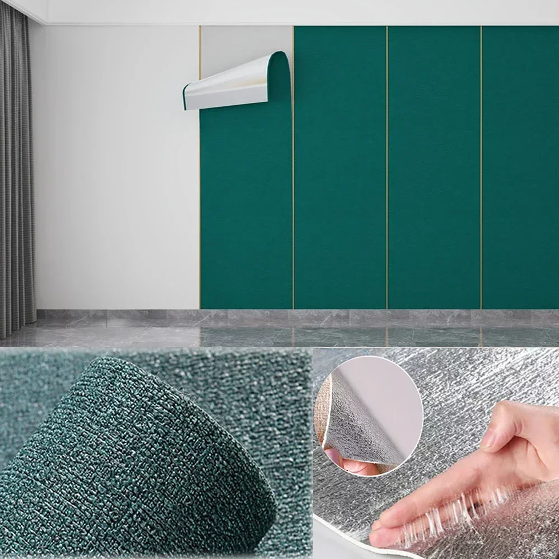 3D PVC Foam Wallpaper | 2mm Embossed Adhesive, Moisture-Proof 11