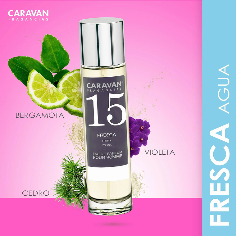 Perfume Caravan Fragancias Homem Nº66 150 ml | Conjunto com 10 Amostras de Fragrâncias Masculinas 8