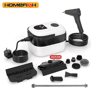 HOMEFISH TC-SC-003: Limpador a Vapor Portátil 2500W, 3BAR - Casa, Cozinha e Carro