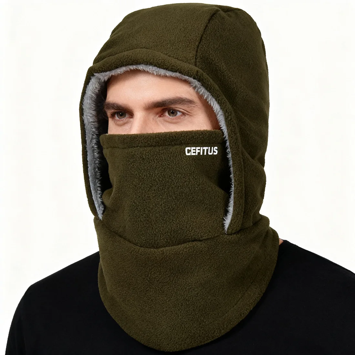 Warm Fleece Riding Full Face Mask Covers Outdoor Balaclava Men Women Cycling Cap Motorcycle Ski Mask Warm Windproof Cover Hat 5