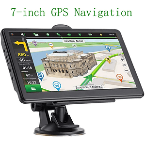2025 New Europe Car GPS Navigation 7 Inch 5 Inch Touch Screen GPS Navigator Truck Sunshade Sat Nav 256M+8G Map GPS Navigators