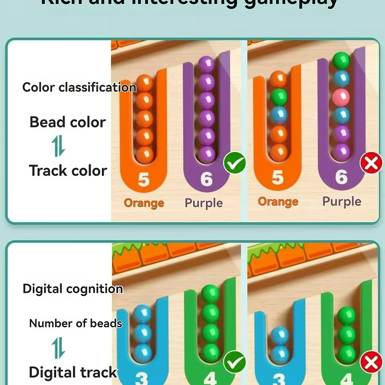 Baby Concentration Training Magnetic Maze for Children, Writing Logic Thinking 3 Years Old Early Education Puzzle To 4