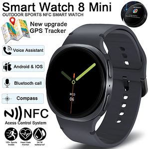 Smartwatch 2025 ChiBear com NFC e GPS | Bússola, Chamadas Bluetooth, Monitor de Saúde, IP68 - Unissex para Android e iOS