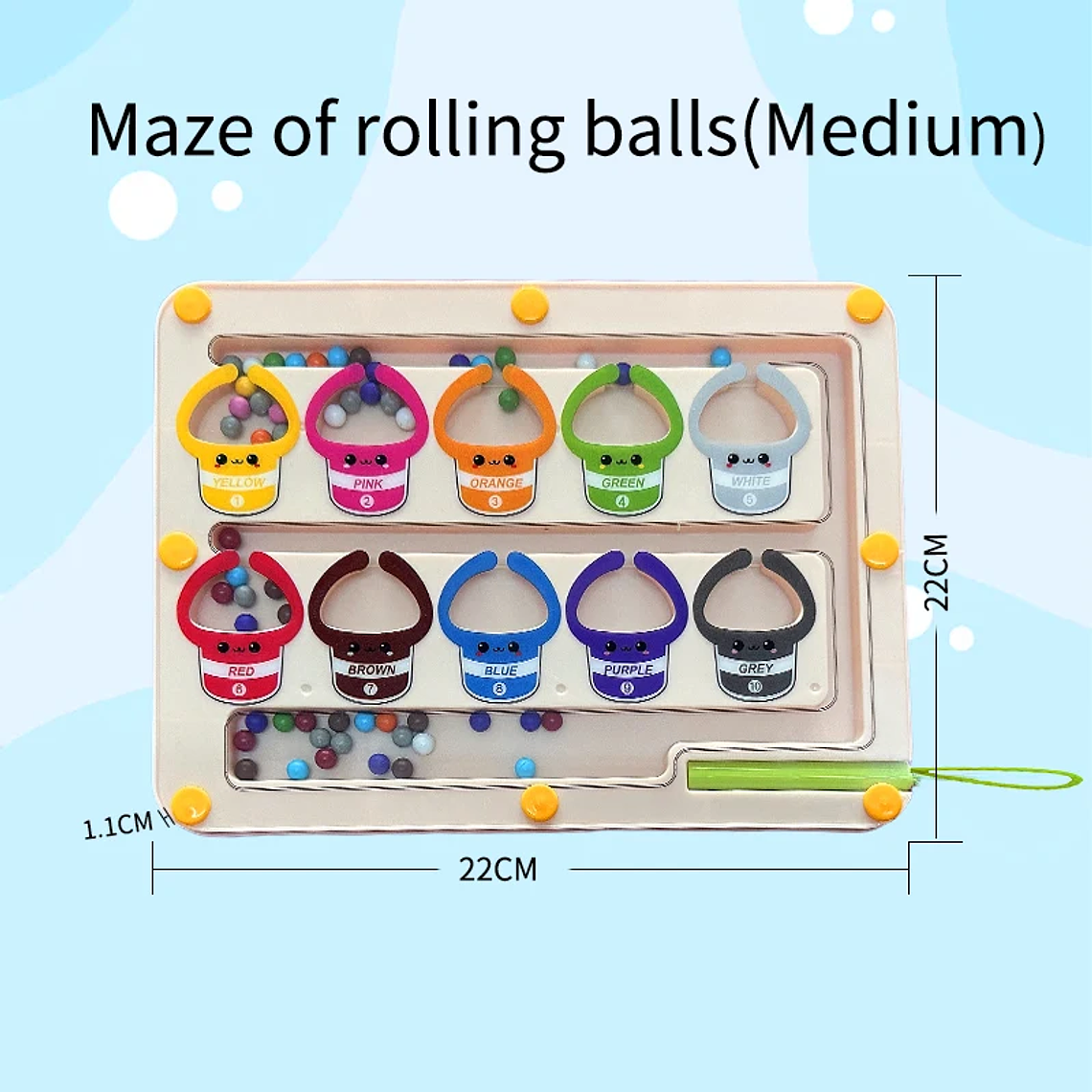 Baby Concentration Training Magnetic Maze for Children, Writing Logic Thinking 3 Years Old Early Education Puzzle To 5