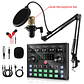 V8S Live Sound Card Podcast Equipment Bundle,with Microphone Set Device,Music/Recording Live Streaming For DJ Disco Device - Thumbnail 7
