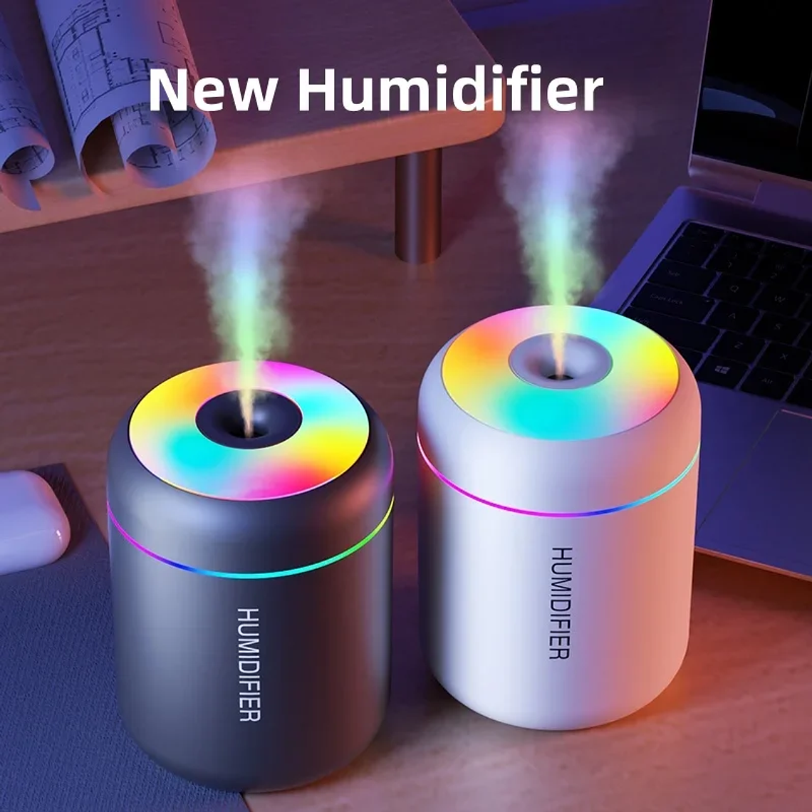 180ML Mini Air Humidifier USB Electric Aroma Diffuser Essential Oil Purifier Aromatherapy Mist Maker Lights For Car Home Bedroom 1