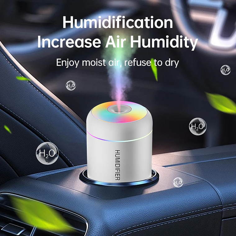 180ML Mini Air Humidifier USB Electric Aroma Diffuser Essential Oil Purifier Aromatherapy Mist Maker Lights For Car Home Bedroom 2