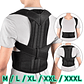 Posture Corrector Vest with Reinforced Belt | Adjustable Lumbar Support for Spine, Shoulders and Neck - Back Pain Relief - thumbnail 1