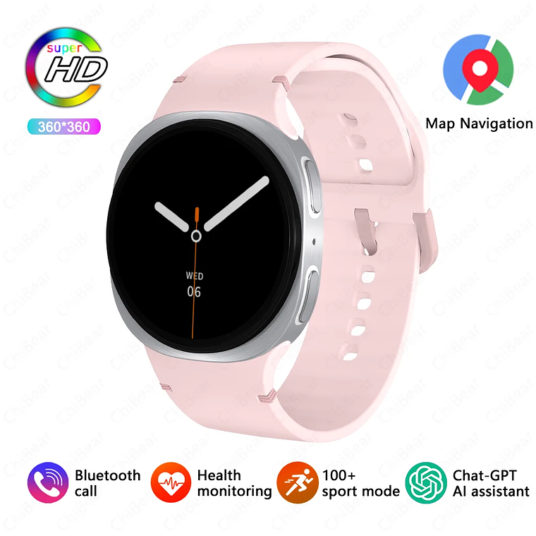 2025 ChiBear Smartwatch with NFC and GPS | Compass, Bluetooth Calls, Health Monitor, IP68 - Unisex for Android and iOS 7