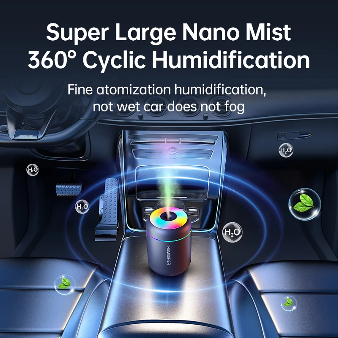 180ML Mini Air Humidifier USB Electric Aroma Diffuser Essential Oil Purifier Aromatherapy Mist Maker Lights For Car Home Bedroom 4