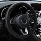 Steering Wheel Cover in Carbon Fiber PU Leather | Without Inner Ring, for 14.5 to 15 Inch Steering Wheels - Sporty Style - thumbnail 6