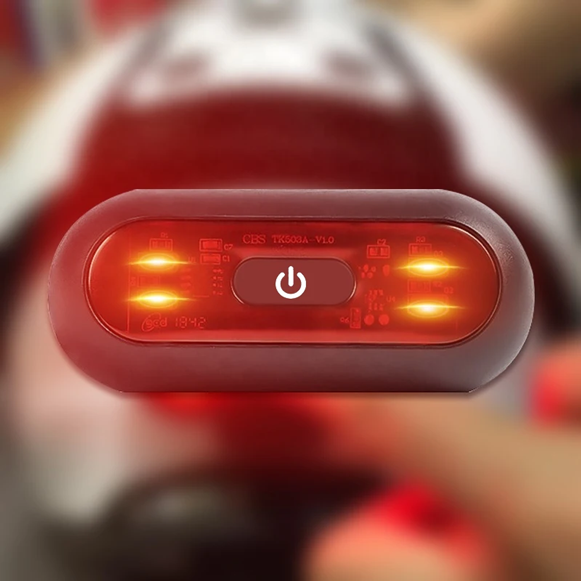 Luz de Sinalização para Capacete de Moto e Bicicleta | Lanterna Traseira LED à Prova d'Água, Sinal de Segurança e Aviso 6