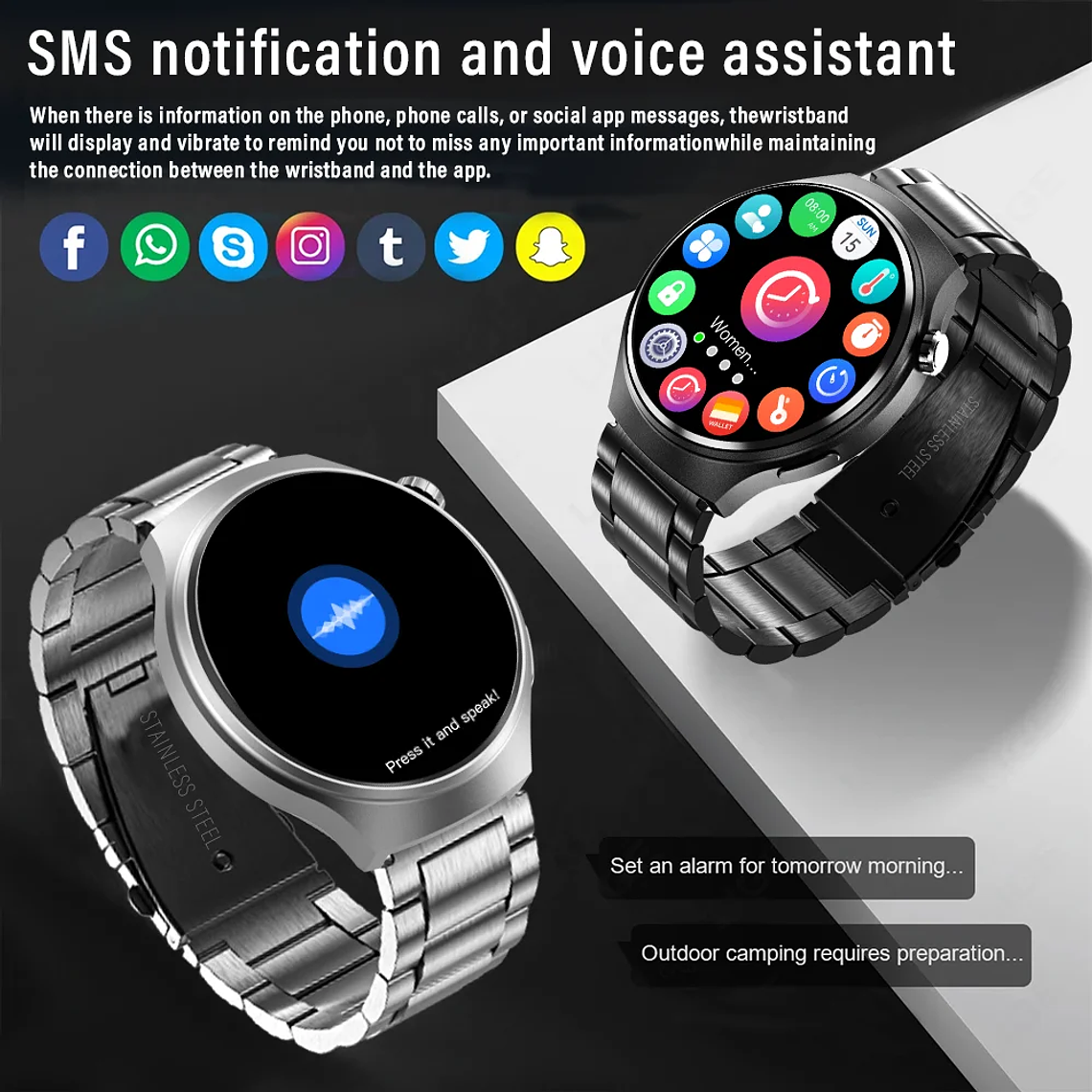 G.L Wear 2025 Men's Smartwatch | 1.52'' HD Screen, Bluetooth Calls, Health Monitor, 100+ Watch Faces - Sports Smartwatch 6