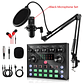 V8S Live Sound Card Podcast Equipment Bundle,with Microphone Set Device,Music/Recording Live Streaming For DJ Disco Device - Thumbnail 9