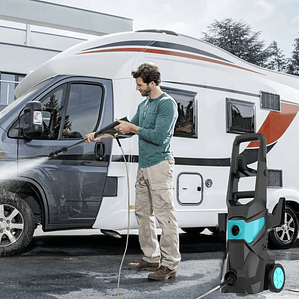 Lava Jato Elétrico 180BAR 2200W com Mangueira 10m | Pistola de Alta Pressão com Bocal 160° e Proteção GFCI para Carro e Jardim