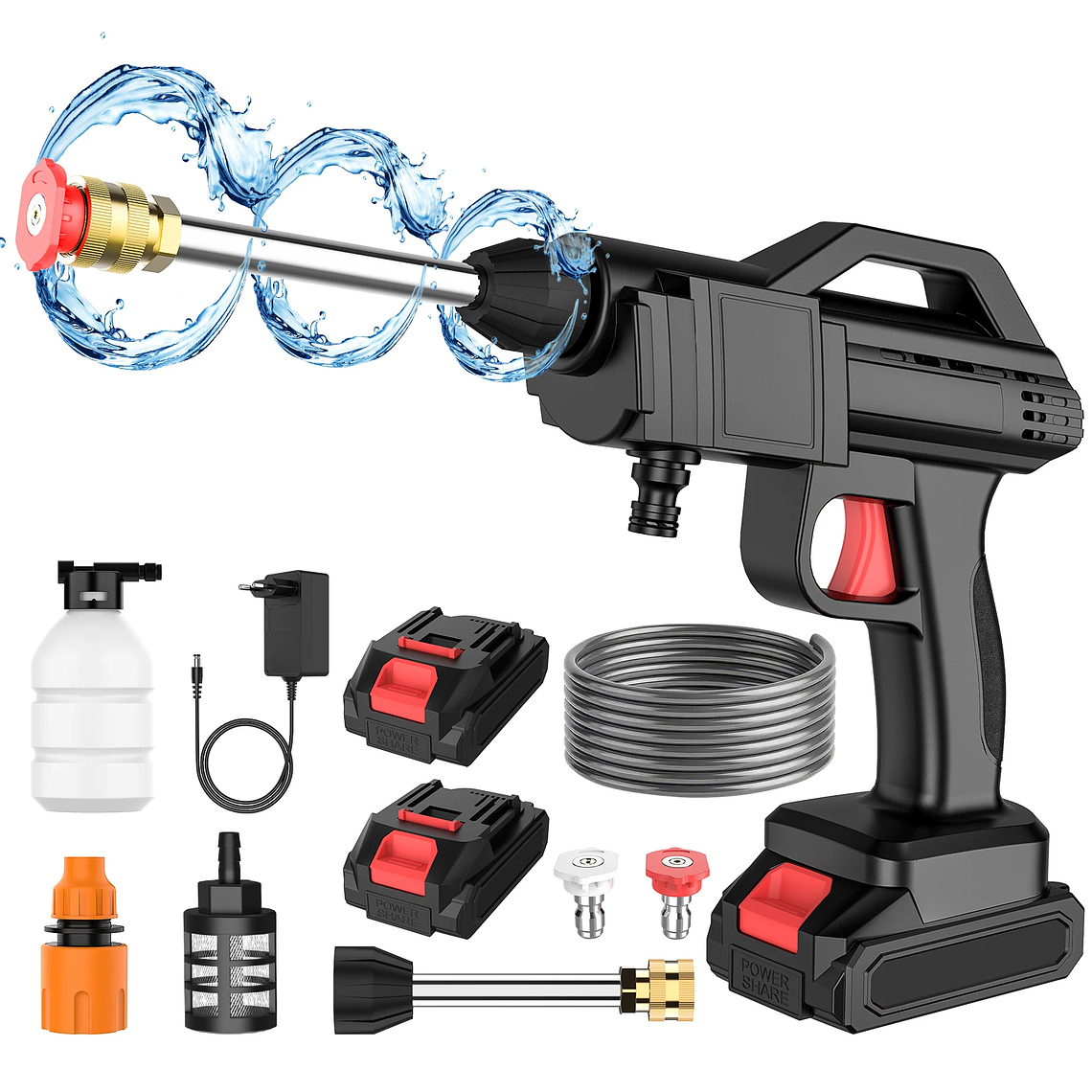 Cordless High Pressure Cleaner Washer Spray Water Gun Car Wash Pressure Water Cleaning Machine for Makita 21V 2 Battery Men Gift 1