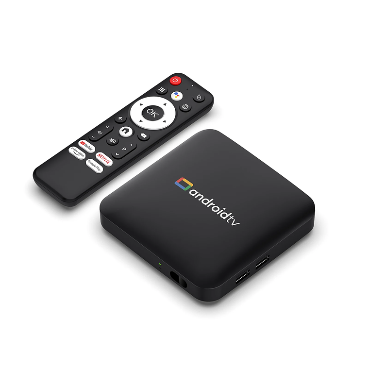 TV Box Android H96 MAX S905L3 com Android 14 | 4K HDR, 2GB+16GB, Wi-Fi Dual-Band, Controle por Voz Google - Media Player 2
