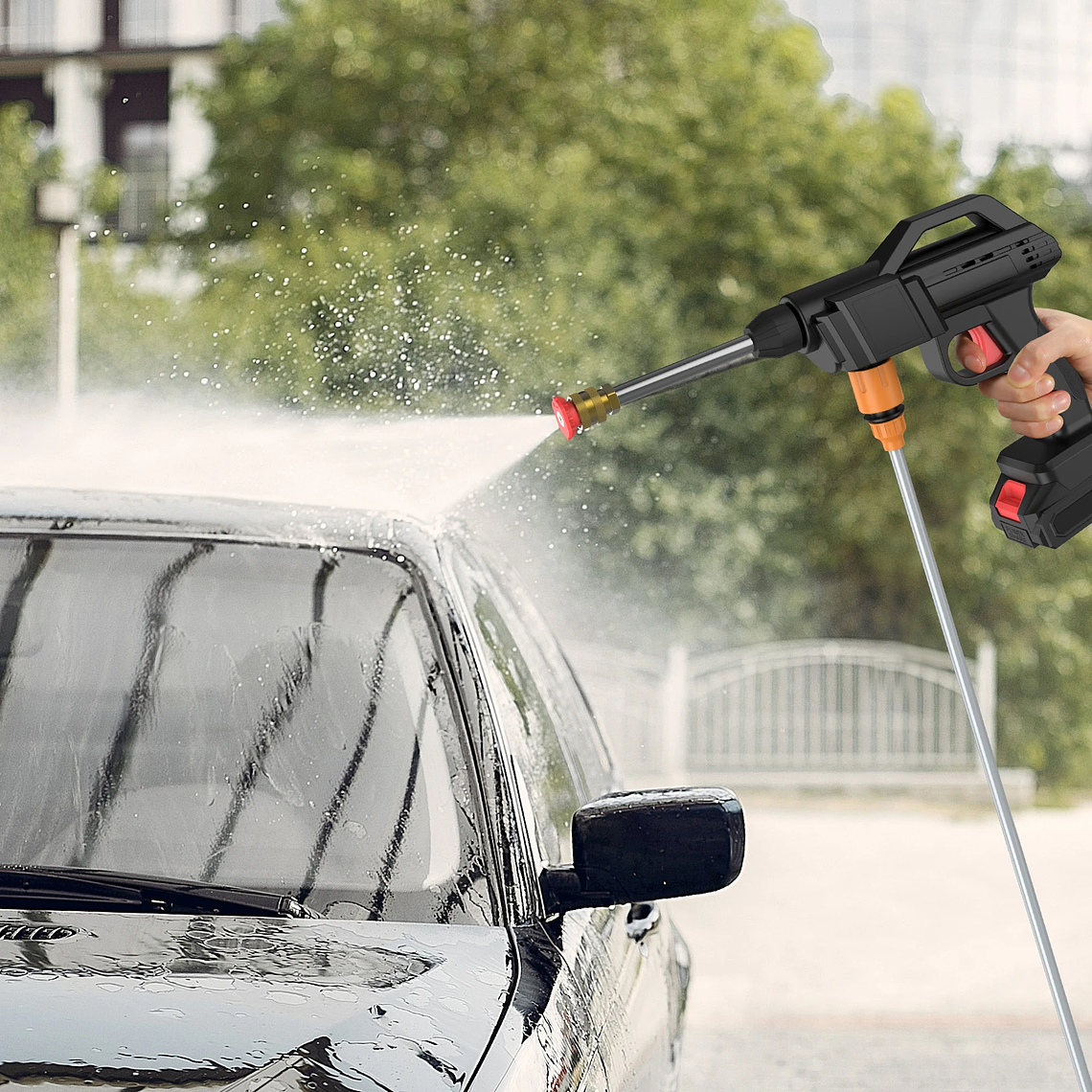 Cordless High Pressure Cleaner Washer Spray Water Gun Car Wash Pressure Water Cleaning Machine for Makita 21V 2 Battery Men Gift 2