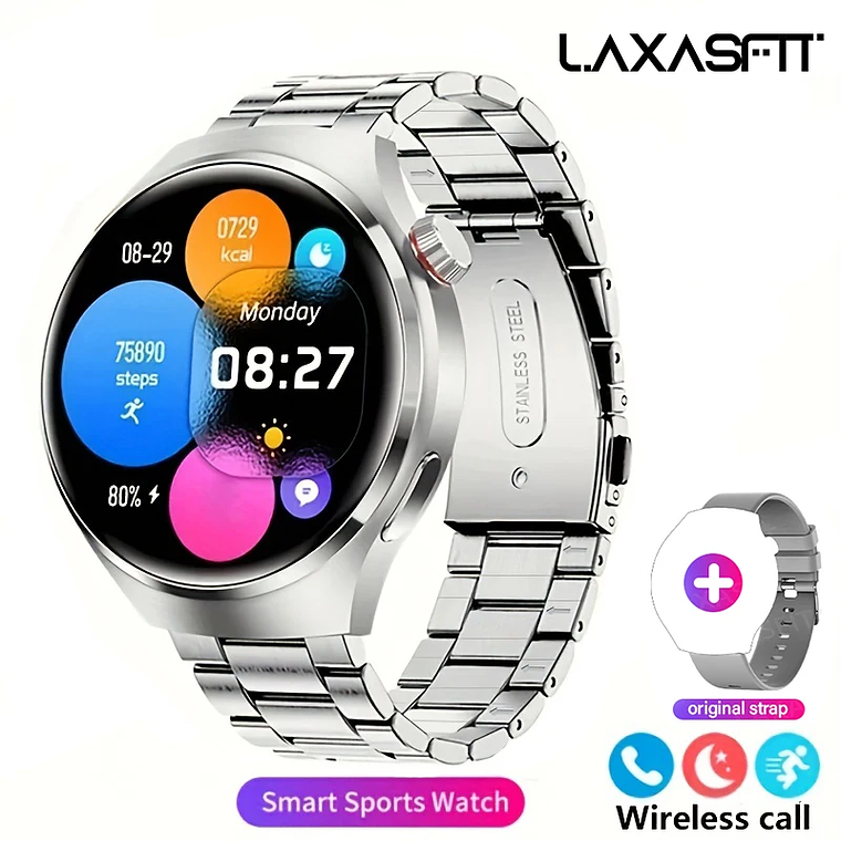 G.L Wear 2025 Men's Smartwatch | 1.52'' HD Screen, Bluetooth Calls, Health Monitor, 100+ Watch Faces - Sports Smartwatch 12