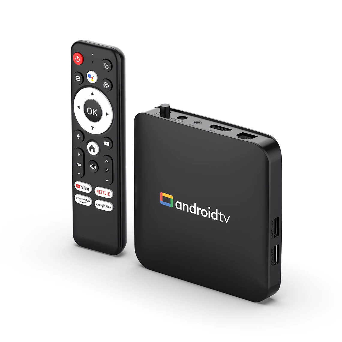 TV Box Android H96 MAX S905L3 com Android 14 | 4K HDR, 2GB+16GB, Wi-Fi Dual-Band, Controle por Voz Google - Media Player 3