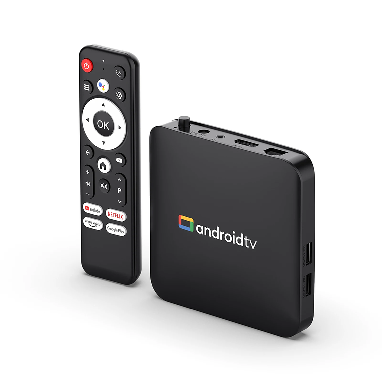 TV Box Android H96 MAX S905L3 com Android 14 | 4K HDR, 2GB+16GB, Wi-Fi Dual-Band, Controle por Voz Google - Media Player 3