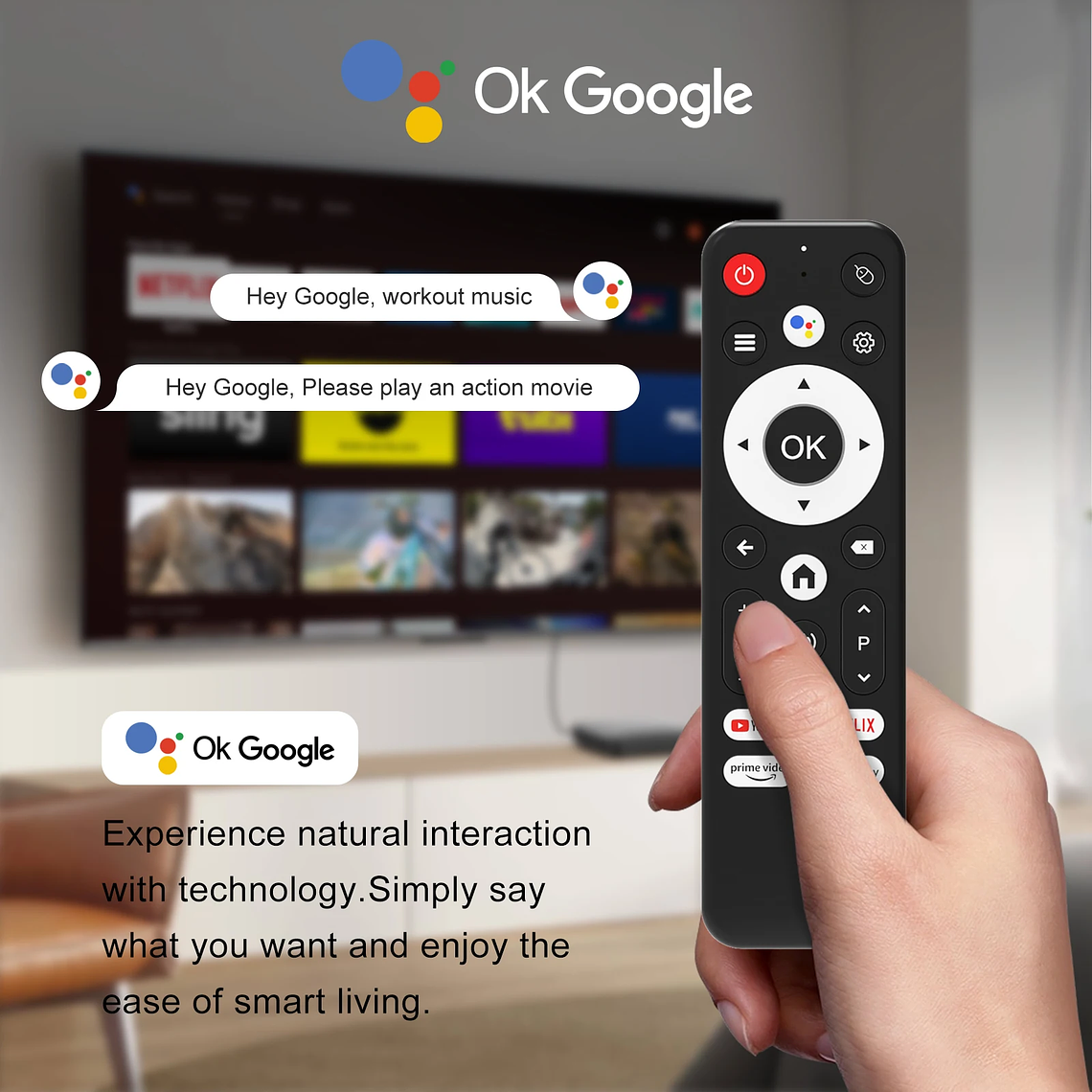 TV Box Android H96 MAX S905L3 com Android 14 | 4K HDR, 2GB+16GB, Wi-Fi Dual-Band, Controle por Voz Google - Media Player 6