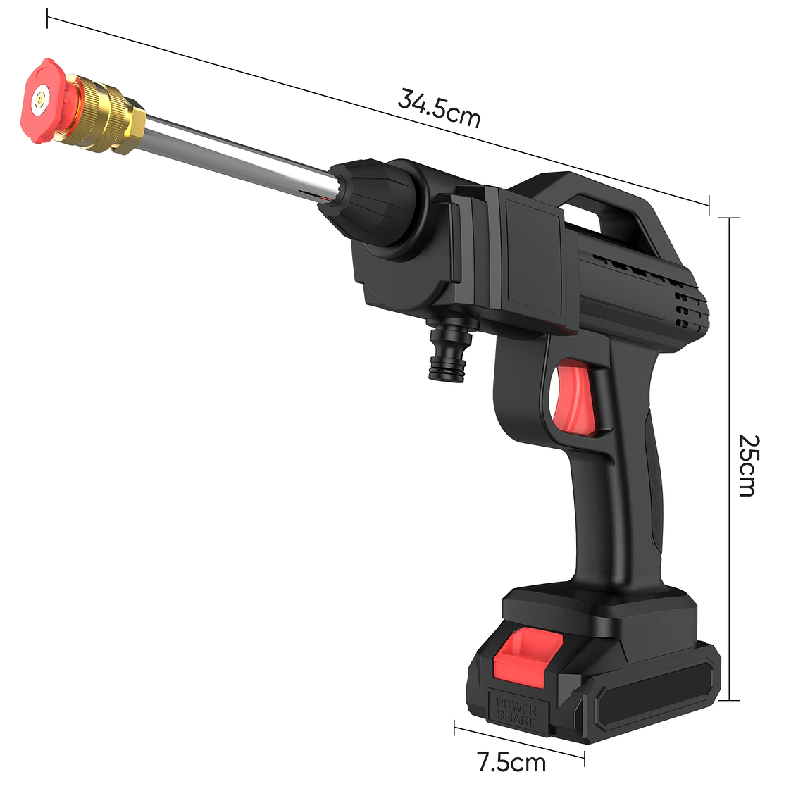 Cordless High Pressure Cleaner Washer Spray Water Gun Car Wash Pressure Water Cleaning Machine for Makita 21V 2 Battery Men Gift 6